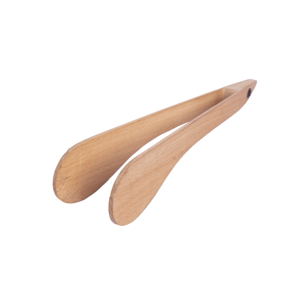 Beech Wood Frying <b>Tongs</b> - Natural Wooden <b>Kitchen</b> <b>Tongs</b> for Cooking & Serving - Heat-Resistant Non-Stick Food <b>Tongs</b> Salad Clip - Product Image 4