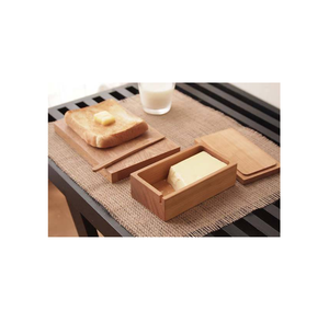 Récipient à beurre en bois de qualité étonnante avec couteau boîte de stockage domestique vente chaude plat à beurre - Product Image 3
