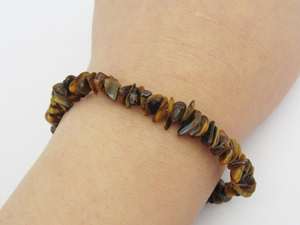 Pulsera de plata esterlina 925 Ojo de Tigre vintage con cierre chapado en oro de 14 quilates joyería elegante hecha a mano de 7 pulgadas - Product Image 4