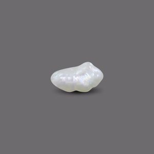 Perle de culture d'eau douce blanche en forme de bouton de 5,26 carats pour la fabrication de bijoux - Product Image 2