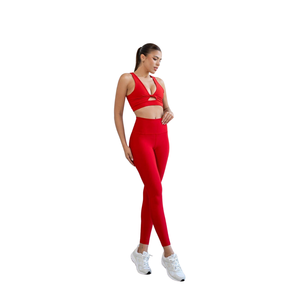 Conjunto Deportivo de Yoga para Mujer, 2 Piezas, Nailon, Sin Costuras, Transpirable, Ropa Deportiva para Gimnasio, Fitness, Personalizable, Alta Calidad, Frente Sólido - Product Image 4