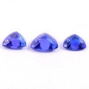 Fine Qualité Tanzanite Gemme Naturel Bleu Trillion Cut Lâche 6mm Facettes D Bloc Tz Pierres En Gros Bijoux Prix - Product Image 3