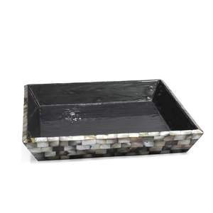 Bandeja de Servir Multifuncional Moderna Hecha a Mano con Acabado de Esmalte y Madreperla, Ecológica y Sostenible para Decoración del Hogar, al Mejor Precio - Product Image 4