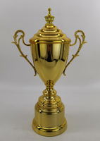 Trophée de coupe en métal or/argent/cuivre personnalisé Conceptions ouvertes avec texte personnalisé sur les trophées de sport de base