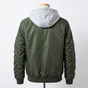 Custom logo Men's <b>Bomber</b> <b>Jacket</b> Winter 100% Cotton Thickened <b>Baseball</b> <b>Bomber</b> <b>Jacket</b> for Men Manufacturers Wholesale - Product Image 5