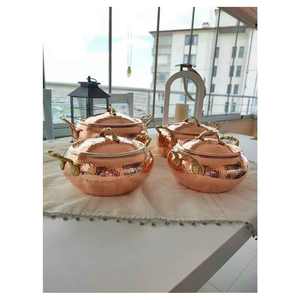 High in Demand Chef Serving <b>Dishes</b> Manufacturer From India <b>Utensils</b> Safe Copper Serving Pot with High Quality Copper Serving Pot - Product Image 1