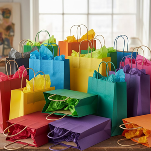 Sacs-cadeaux en papier kraft personnalisé et durable-Emballage alimentaire écologique, impression quadrichromie sans danger pour les marques écologiques - Product Image 4