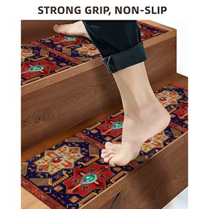 Tapis imprimé moderne, doux, motif géométrique, design Kilim, grand format, adapté aux animaux domestiques, tapis d'entrée - Product Image 2