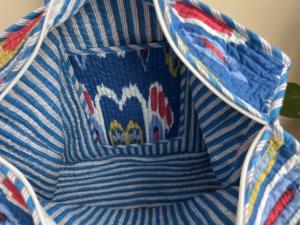 Automne/hiver femmes main bloc imprimé coton Quilting sacs fourre-tout en gros fermeture ouverte pour le shopping et les voyages - Product Image 4