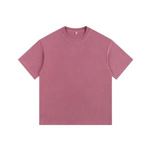 Venta al por mayor de alta calidad lavado con ácido Vintage pesado camiseta logotipo personalizado de los hombres de gran tamaño 100% algodón de talla grande camisetas para Unisex - Product Image 4