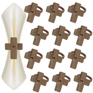 ที่ใส่ผ้าเช็ดปากทำจากไม้หรูหรามีเอกลักษณ์ทันสมัยไม่ซ้ำใครสำหรับงานแต่งงาน - Product Image 4