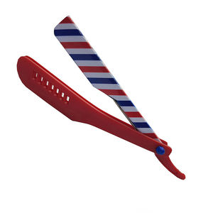 Navajas de Afeitar de Una Sola Hoja de la Mejor Calidad, Mango de Plástico Rojo, Hechas de Acero Inoxidable, Duraderas, para Salón de Belleza - Product Image 5