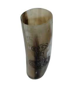 Nouveau design corne de bétail couleur naturelle corne de buffle tasse à bière décorative corne à boire viking verre nouvelles idées de produits - Product Image 2