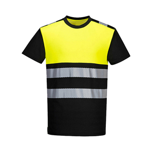 <b>Hi</b> <b>Vis</b> Reflective Safety <b>T</b> <b>Shirt</b> For Man Traffic Roadway Security Safety <b>Shirts</b> With Short Sleeves Guard Work Wear OEM Servies - Product Image 3