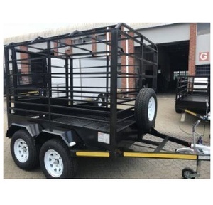 Remolque Profesional para Ganado, para Transporte de Animales, Uso Agrícola, Remolque para Transporte de Ganado Vacuno, Ovejas y Caballos con Estructura de Acero Resistente - Product Image 3