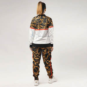 Servicio OEM de diseño de las mujeres de invierno con capucha Casual sólido sublimación chándal personalizado sublimación Logo para la venta - Product Image 3