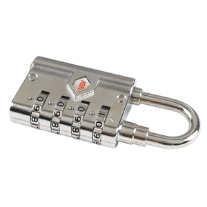 Cerradura de combinación de 4 dígitos de servicio pesado con llave de acero duradero y aleación de zinc para uso comercial en viajes de oficina - Product Image 1