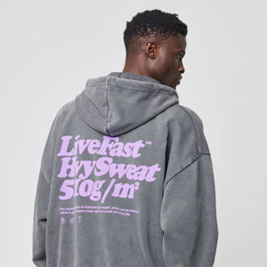 Sweat à capuche zippé unisexe 100% coton avec logo personnalisé brodé et imprimé anti-rétrécissement avec strass Saisonnalité printanière - Product Image 5