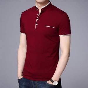 Alta calidad de los hombres de punto sólido 100% algodón de gran tamaño Pull Hoodie cuarto de cremallera logotipo personalizado Casual al aire libre Golf Top - Product Image 1