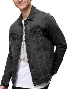 LOW MOQ OEM Services Custom Black Vintage Washed Hooded Windproof Outdoor Winter <b>Canvas</b> Jeans Jacket Adults Breathable - Product Image 4
