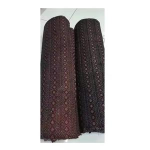 Tela de terciopelo bordada suave y ligera de calidad superior para blusas Vestido Anarkalis disponible a granel - Product Image 1