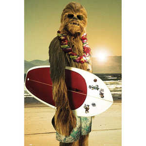 Affiche Star Wars Chewbacca Surfin' pour décoration murale - Product Image 2