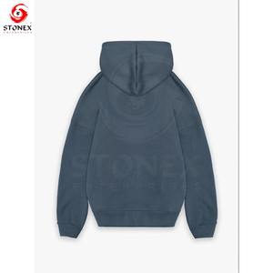 Venta al por mayor 100% de algodón sudaderas con capucha de lana para los hombres de calidad superior Super suave patrón sólido de invierno de punto con capucha cuello - Product Image 6