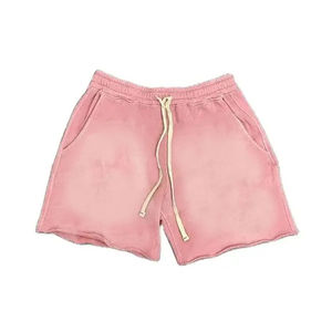 Pantalones cortos lavados con ácido para hombre de alta calidad logotipo personalizado cierre con cordón mejor diseño de calle ropa al por mayor competitiva - Product Image 2