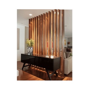 Cloison murale pliable élégante en bois avec des motifs floraux intemporels, conçue pour le style intérieur et l'intimité fonctionnelle - Product Image 6