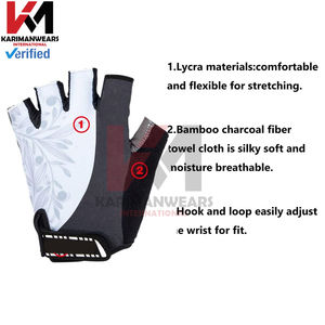 Gants de vélo pour enfants, demi-doigts, pour le skate, le vélo, les sports, antidérapants, pour garçons et filles, par KARIMAN MANUFACTURING - Product Image 4