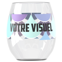Verre à eau personnalisé Wobz en Tritan pur, design européen, impression numérique personnalisée, transparent, compatible lave-vaisselle, utilisation extérieure