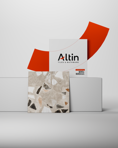 Azulejos de Porcelana Vitrificada con Aspecto Vintage de 600x600 mm, Acabado Mate Rústico Terra 20, Azulejos Antideslizantes de 2x2 Pies para Interiores y Exteriores - Product Image 1