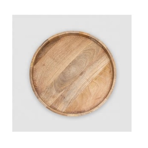 Plateau en Bois de Mangue Écologique Personnalisable, Assiette en Bois Poli pour Servir des Fruits, des Desserts, Artisanat en Bois, Cadeau de Mariage - Product Image 4