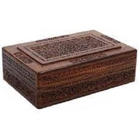 Boîte à bijoux en bois antique faite à la main et boîte à bagues nouvelle conception article de cadeau de mariage fournisseurs de fabricant en gros en Inde.