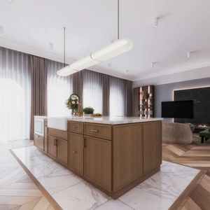 Venta directa de fábrica Armarios de cocina modernos de madera maciza Conjuntos listos para montar - Product Image 5