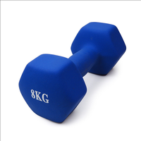 Mancuernas Hexagonales Ajustables Recubiertas de Neopreno Unisex, Pesas Libres de Alta Calidad para Gimnasio, en KGS/LBS