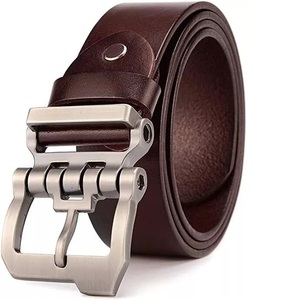 Ceintures habillées personnalisées avec logo, nouveau design, ceintures en cuir véritable de haute qualité pour hommes, avec boucle ardillon élégante, au prix de gros - Product Image 1