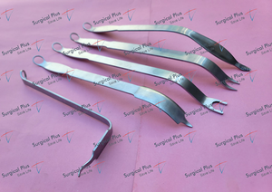 Ensemble de 5 rétracteurs antérieurs pour arthroplastie de la hanche Total Hip Das/Seng - Product Image 2