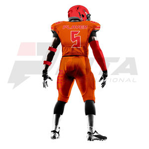 Conjunto de camiseta y pantalones de fútbol americano de alta calidad para hombres Kit de uniforme de equipo personalizado Uniforme de fútbol americano juvenil - Product Image 3