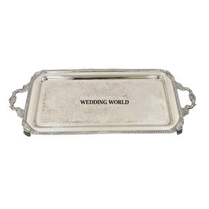 Bandeja redonda de acero inoxidable para chocolate Bandeja de chocolate de diseño niquelado Venta caliente Bandeja de chocolate de metal elegante - Product Image 3