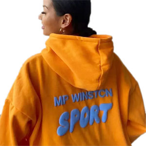 Sweatshirts à capuche d'hiver pour femmes en coton polyester vierge impression 3d bouffante personnalisée sweatshirts à capuche unisexe avec logo d'impression en mousse - Product Image 3