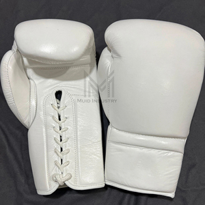 Gants de boxe en cuir faits main sur mesure par le fabricant, avec poignées et lacets au poignet, qualité supérieure pour l'entraînement - Product Image 5
