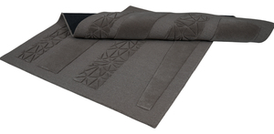 Motif de briques géométriques modernes 100% laine tuftée à la main tapis écologique de couleur taupe pour le salon à la maison - Product Image 4