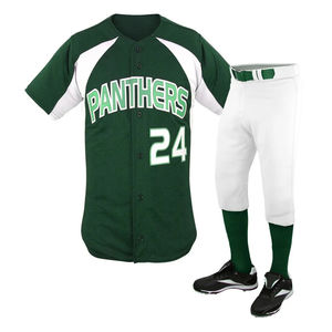 Ropa deportiva de poliéster unisex de talla grande, diseño personalizado, uniformes de béisbol de softbol, camisetas transpirables, pantalones, conjuntos completos para equipo - Product Image 3