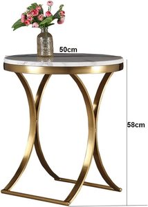 Table centrale en métal en bois, Design moderne meilleure vente, Tables d'appoint bon marché, ensemble de 2 - Product Image 5