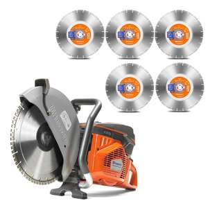 Husqvarna สว่านไฟฟ้า K970 MKIII 14 \ ", แบบ DIY 4.8kW ใบมีดเพชรขนาด350มม. มีแบตเตอรี่5แพ็คมอเตอร์ขับเคลื่อนเครื่องมือขุดเจาะคอนกรีต OEM - Product Image 1