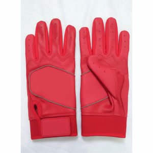 Gants de frappe de baseball en cuir personnalisés professionnels avec fermeture à scratch, design durable et léger, ajustement personnalisé - Product Image 4