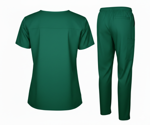 ชุดยูนิฟอร์มผ้าฝ้ายทอสำหรับผู้หญิง ตรวจจับรอยต่อได้ ไร้รอยต่อ คุณภาพสูง ผลิตตามแบบ OEM โรงงานรับผลิตตามสั่ง ออกแบบโลโก้ได้ สำหรับงานด้านสุขภาพ - Product Image 2