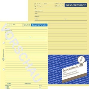 Blocs-notes Avery Zweckform DIN A5 pour notes de réunion, 50 feuilles - Product Image 1
