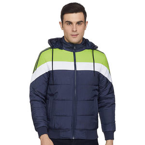 Fabricant de vêtements OEM personnalisé Vestes d'hiver rembourrées en duvet imperméable de grande taille pour hommes avec logo personnalisé - Product Image 1